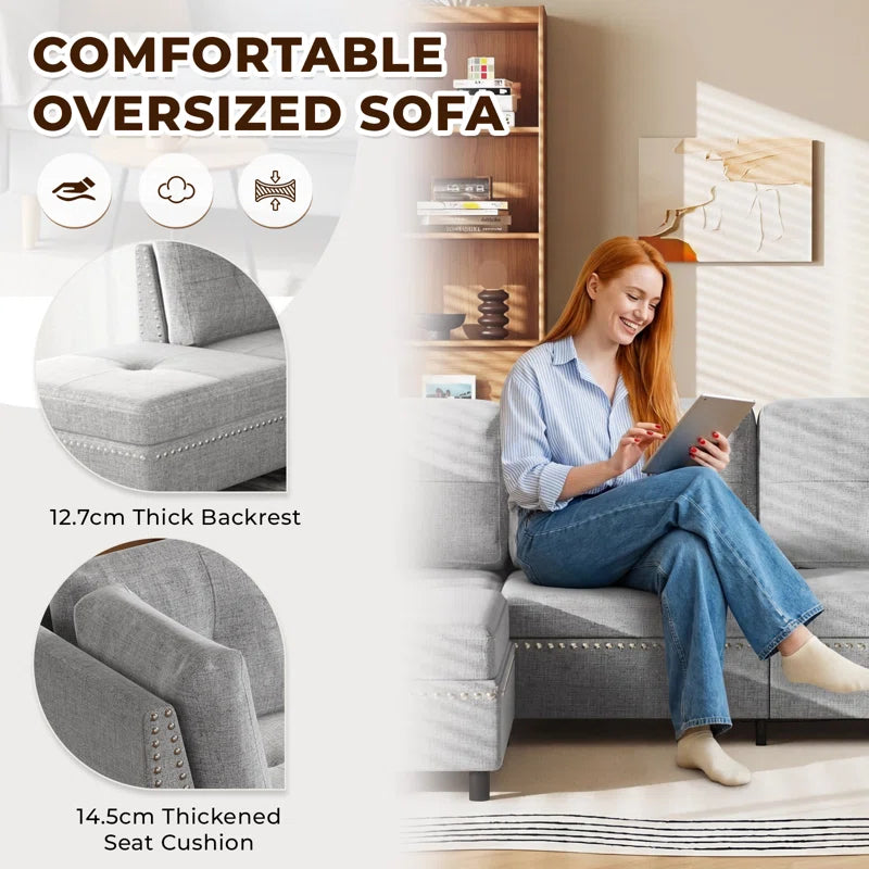 2 - Piece Upholstered Corner Sofa