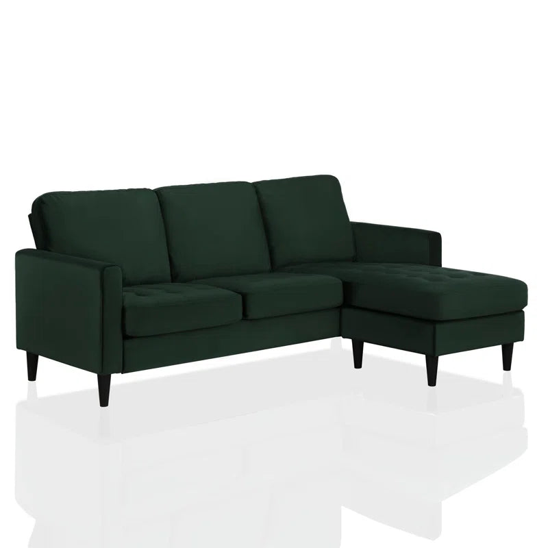 3 Seater Velvet Sofa & Chaise