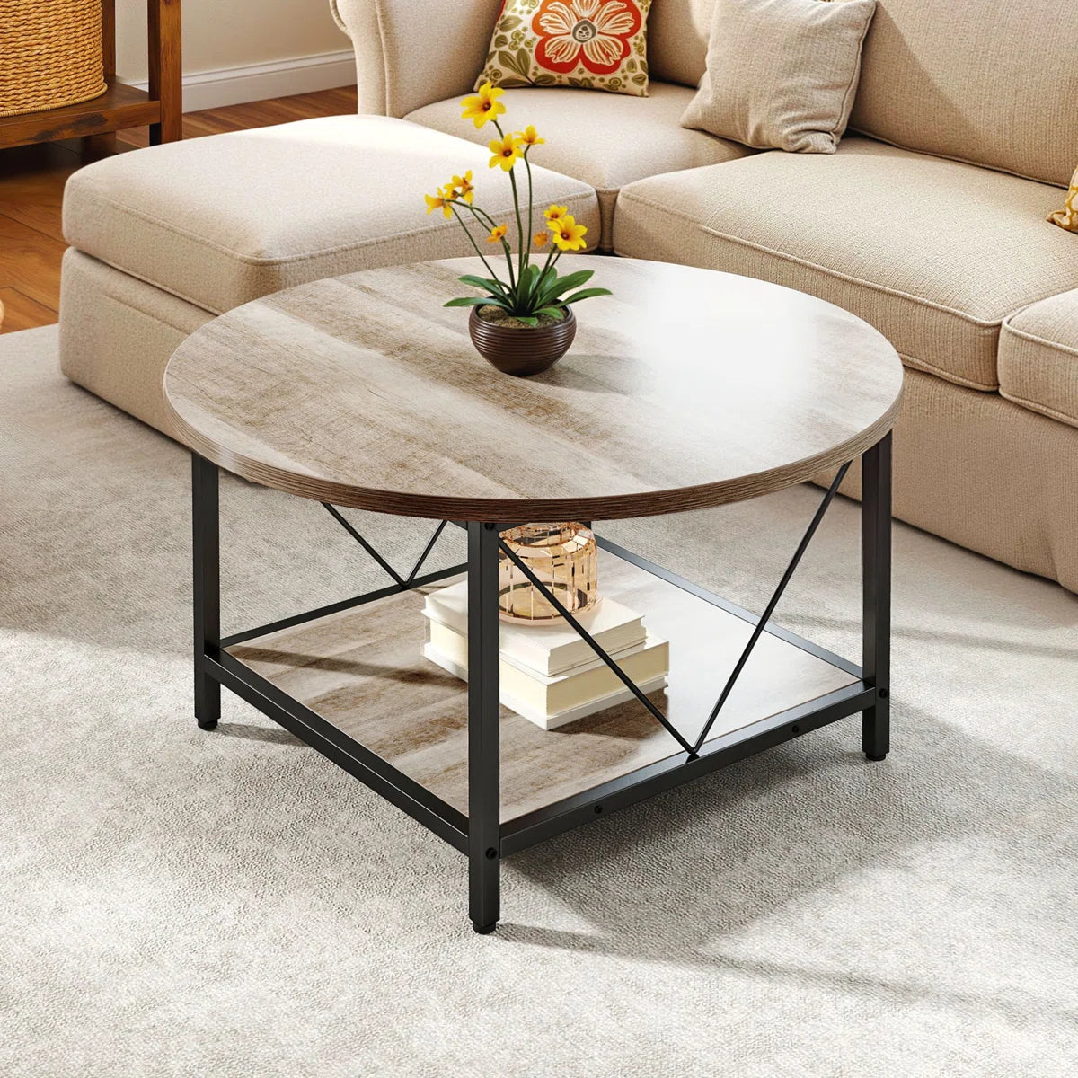 Acus Wooden Coffee Table with Storage
