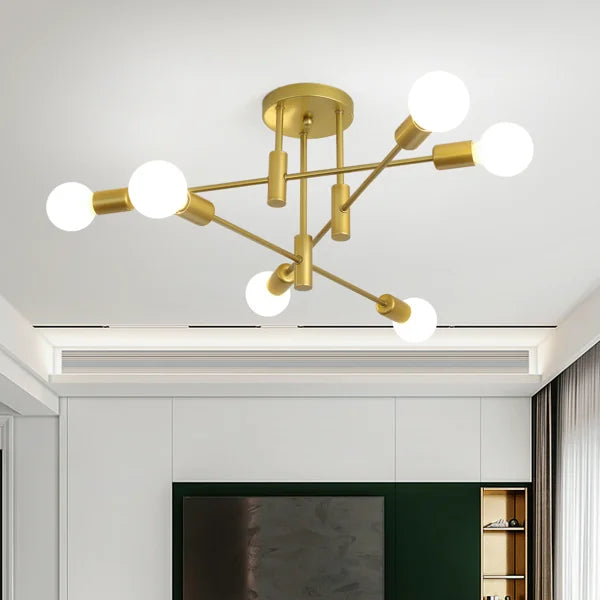 6 Light Sputnik Chandelier