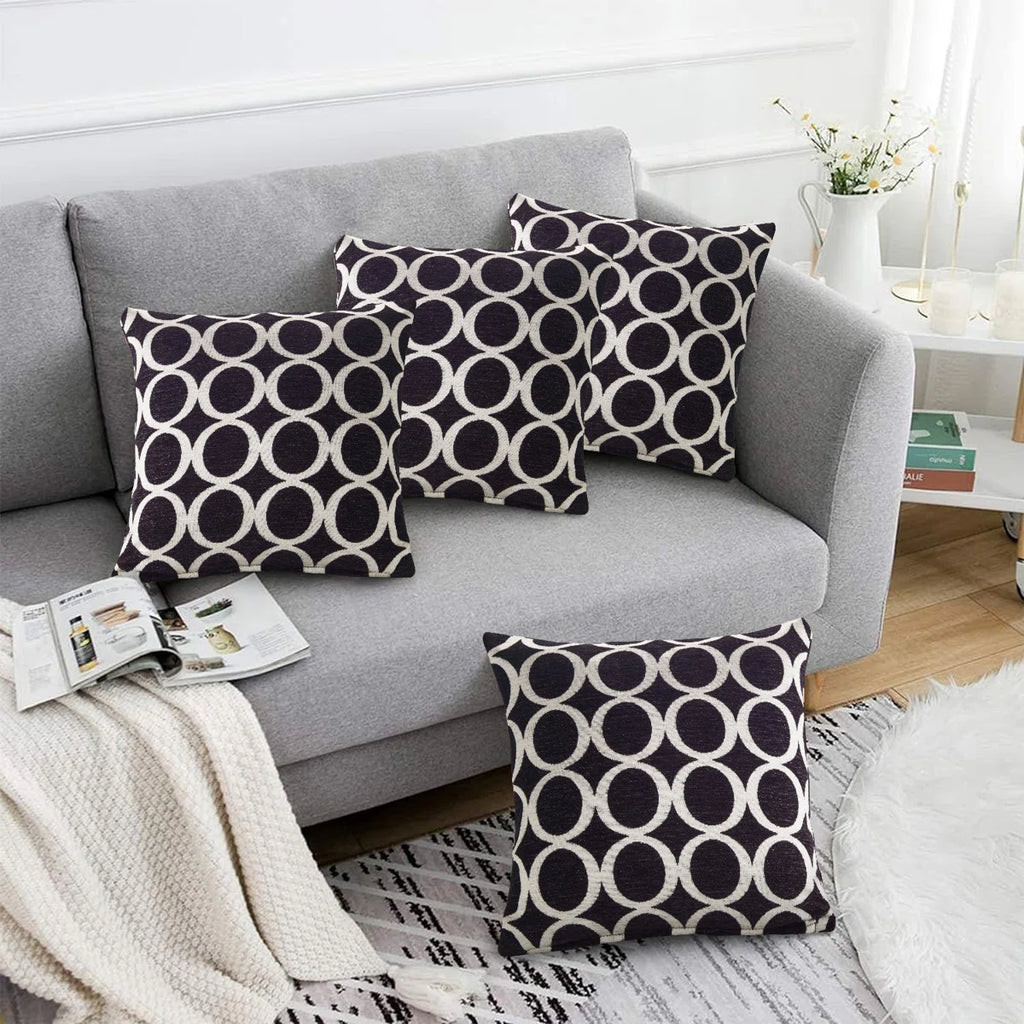 Geometric Cushion with Filling (Set of 4)