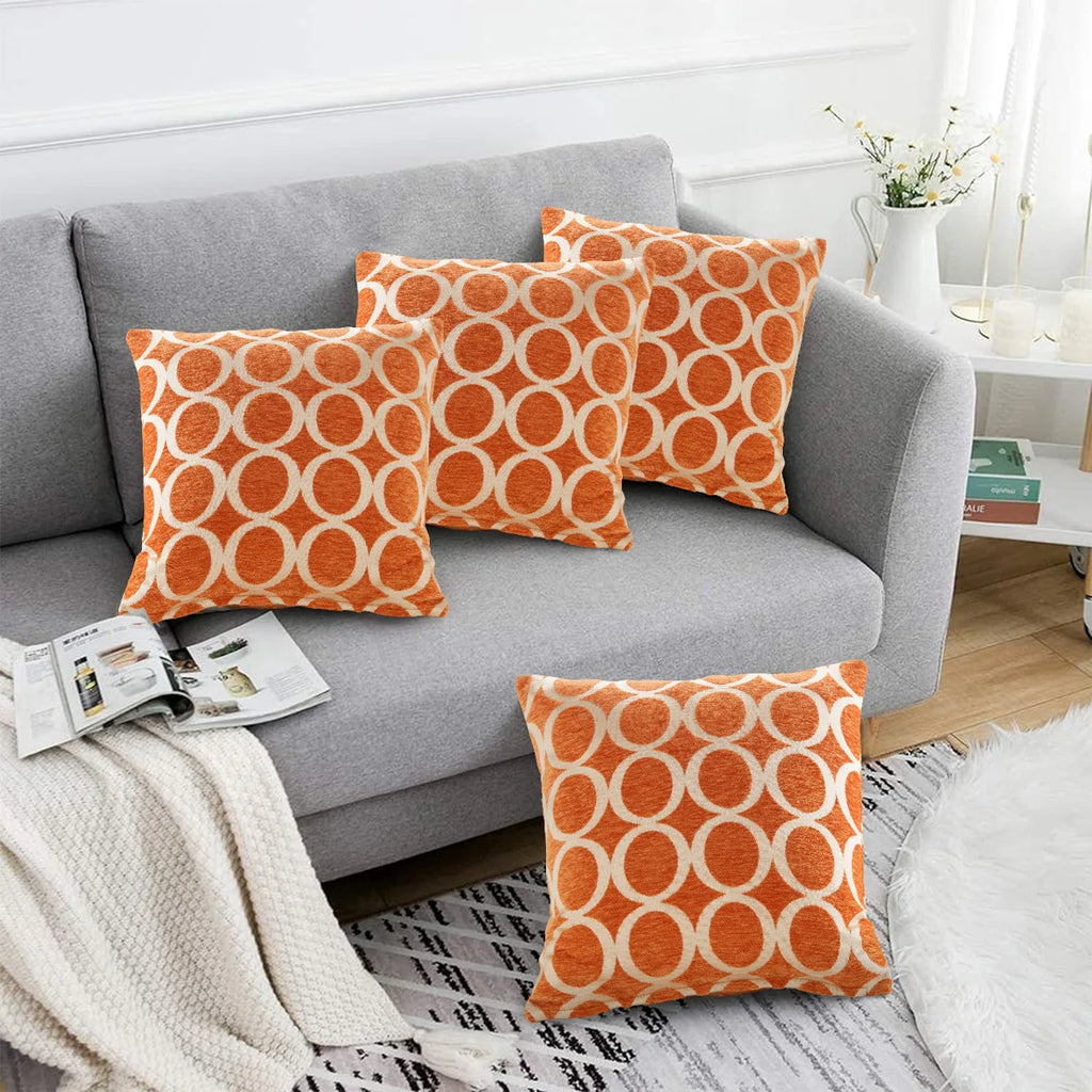 Geometric Cushion with Filling (Set of 4)