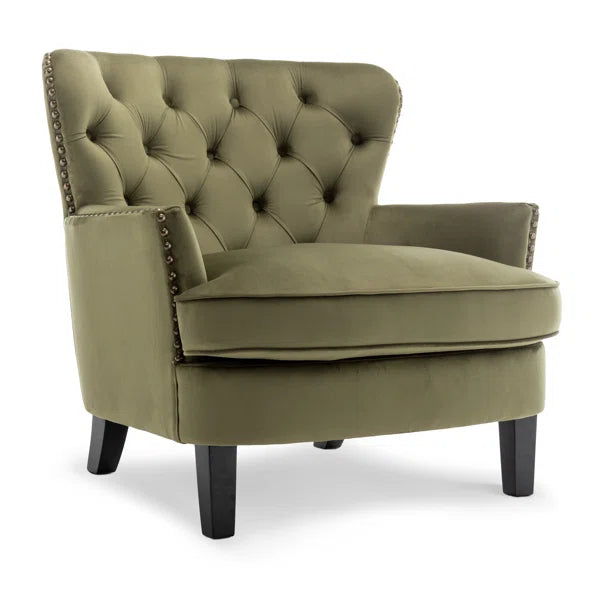 Velvet Wing back Accent Chair