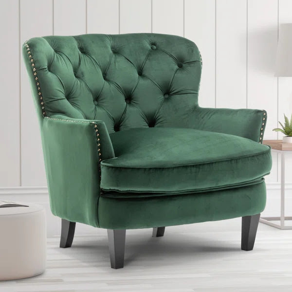 Velvet Wing back Accent Chair