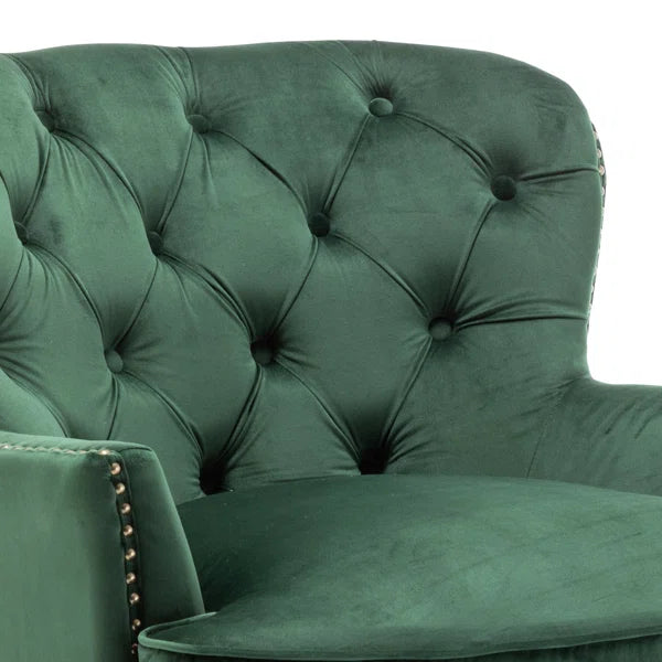Velvet Wing back Accent Chair