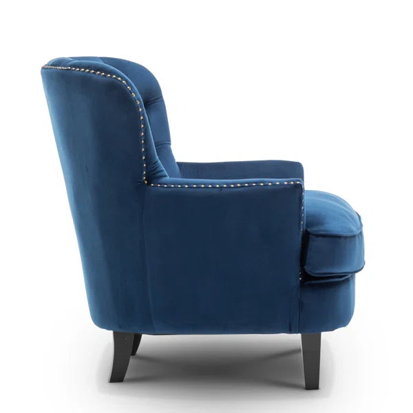 Velvet Wing back Accent Chair