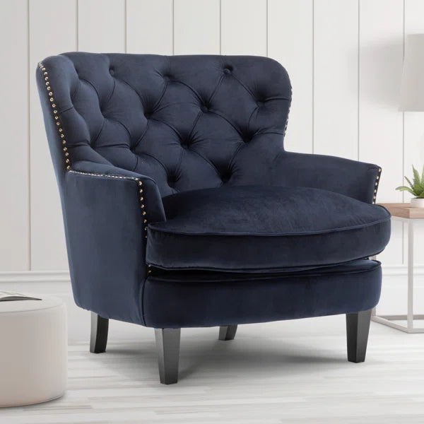 Velvet Wing back Accent Chair