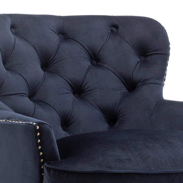 Velvet Wing back Accent Chair