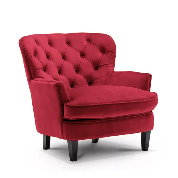 Velvet Wing back Accent Chair