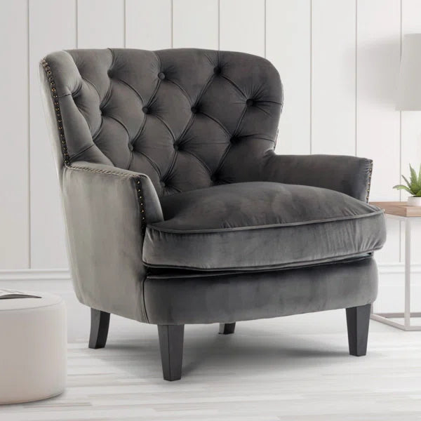 Velvet Wing back Accent Chair