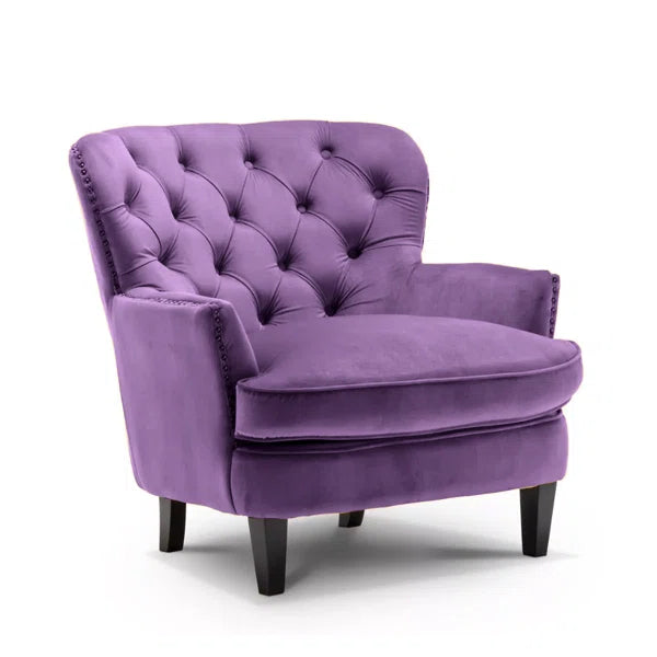 Velvet Wing back Accent Chair