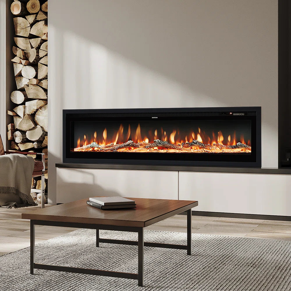1800W Electric Fireplace - 12 Flame Colours