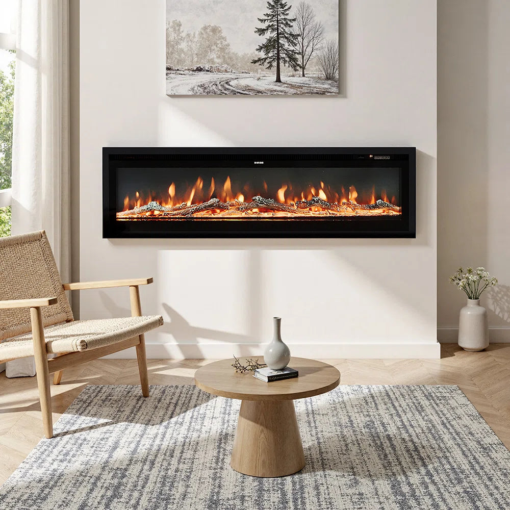 1800W Electric Fireplace - 12 Flame Colours
