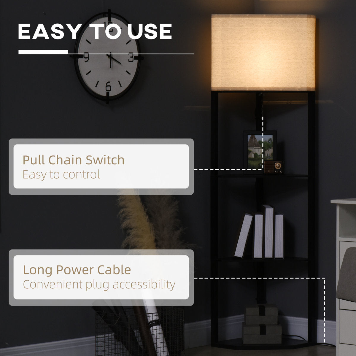 159cm Column Floor Lamp