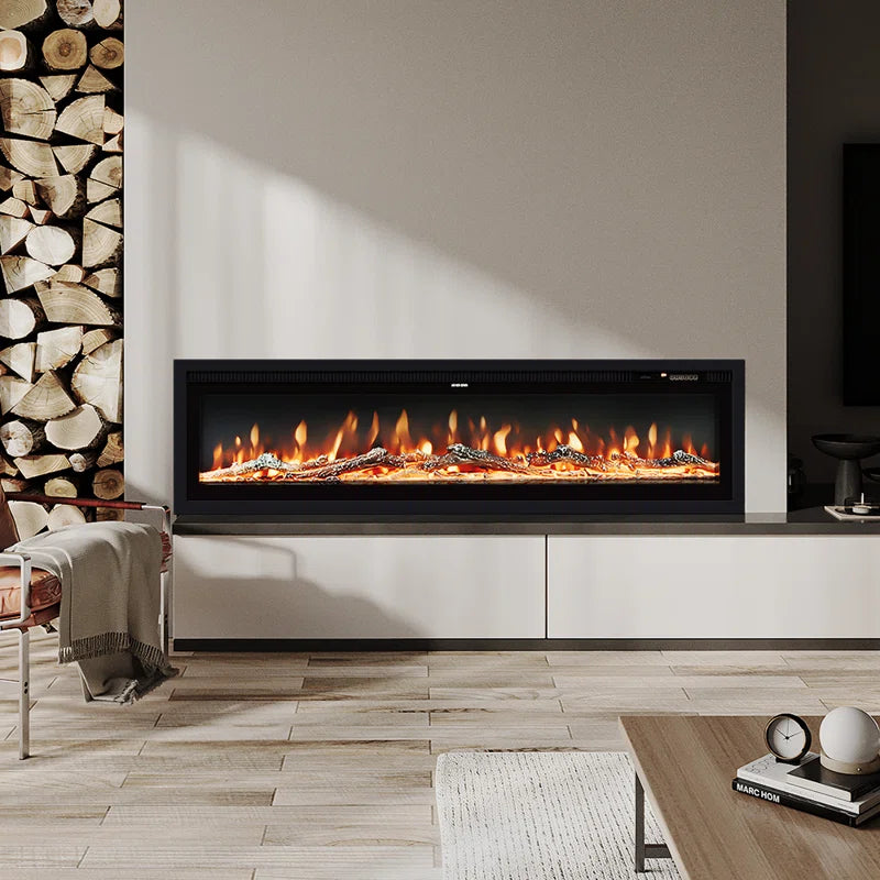 1800W Electric Fireplace - 12 Flame Colours