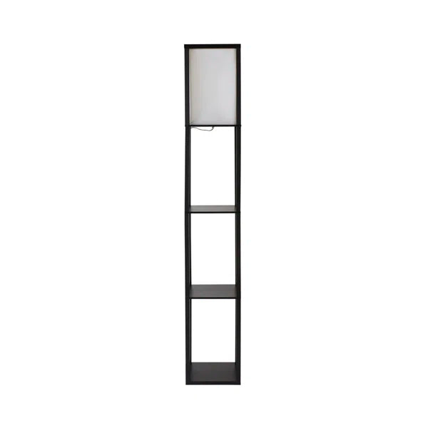 160cm Floor Lamp Wooden Shelves Floor Lamp
