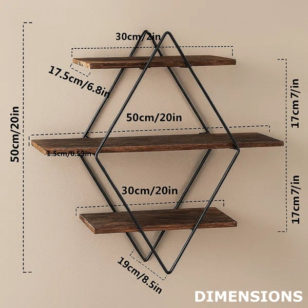 Diamond Floating Shelf
