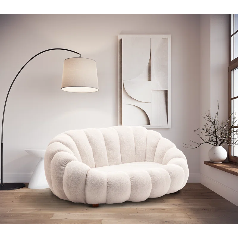 2 Seater Teddy Boucle Loveseat