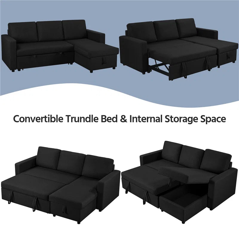 Convertible Corner Sofa with Reversible Chaise