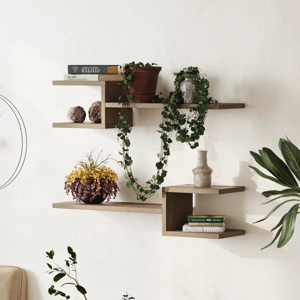 Modern Floating Wall Shelves (Set of 2)