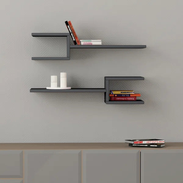 Modern Floating Wall Shelves (Set of 2)