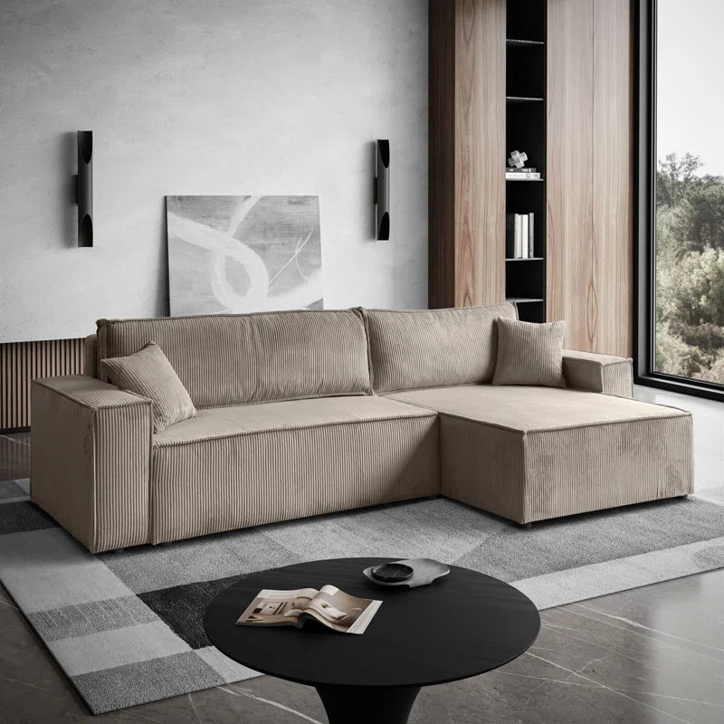 4 Seater Corduroy Sofa Bed