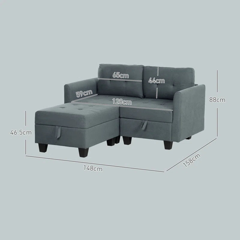 2 Seater Sofa & Chaise