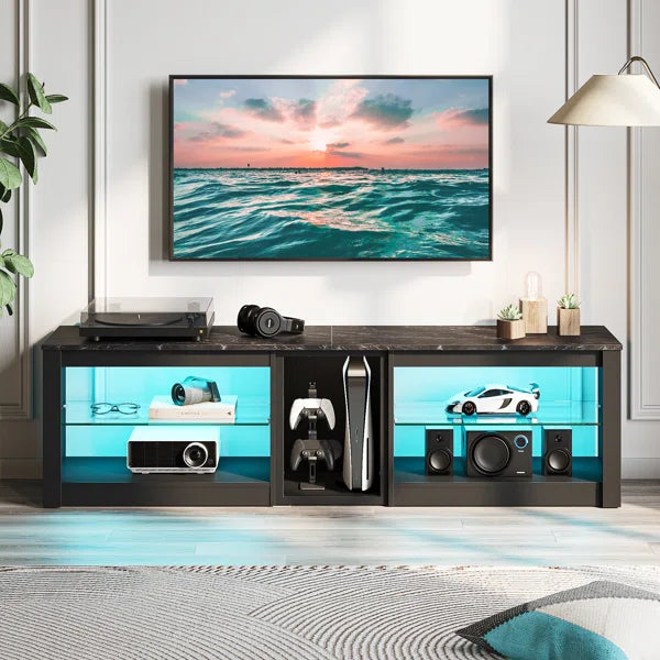 LED Gaming Entertainment - TV Stand for TVs up to 70 inch