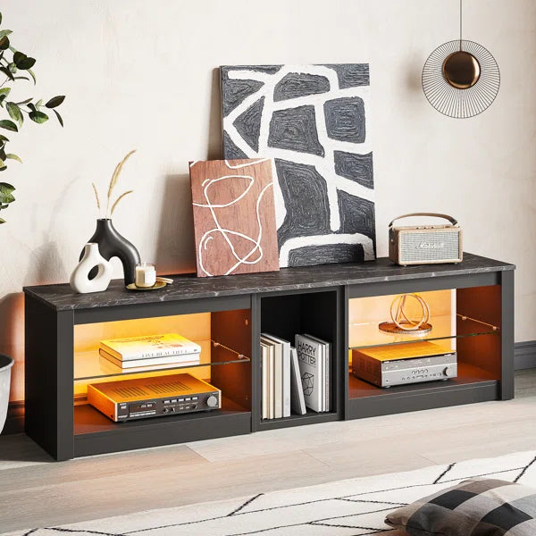 LED Gaming Entertainment - TV Stand for TVs up to 70 inch
