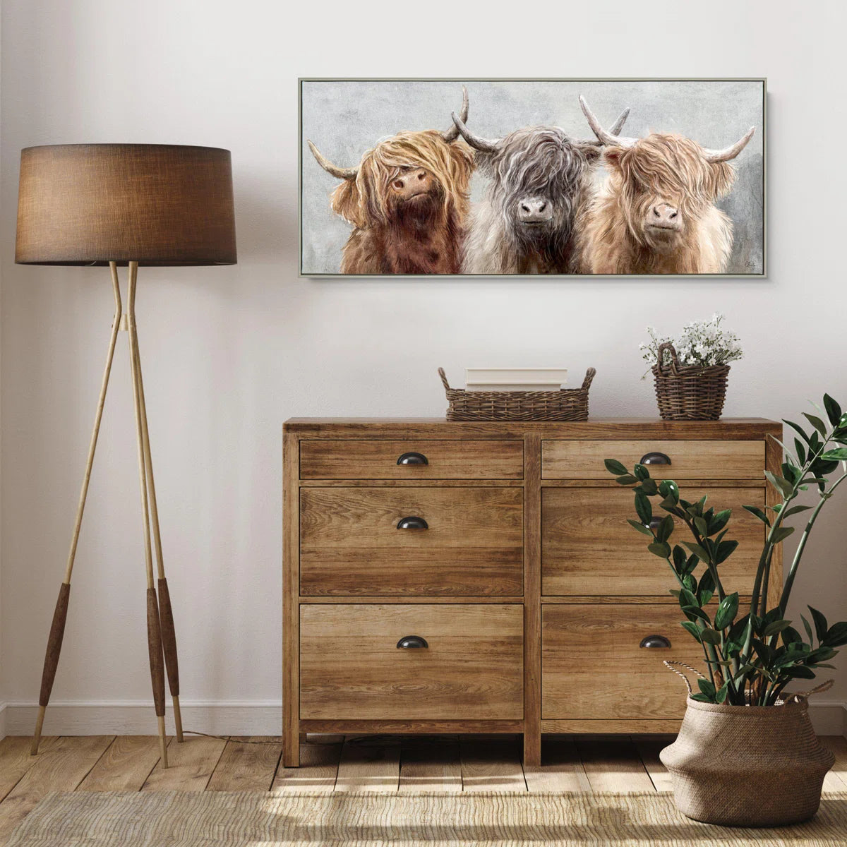 Three Of A Kind by Charlotte Oakley - Single Picture Frame Painting